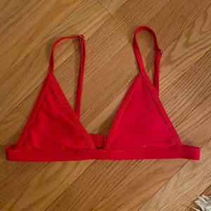 Red bikini top